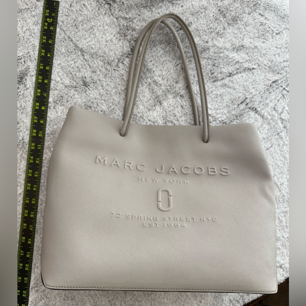 Marc Jacobs- - Gray Logo Shopper Tote Bag